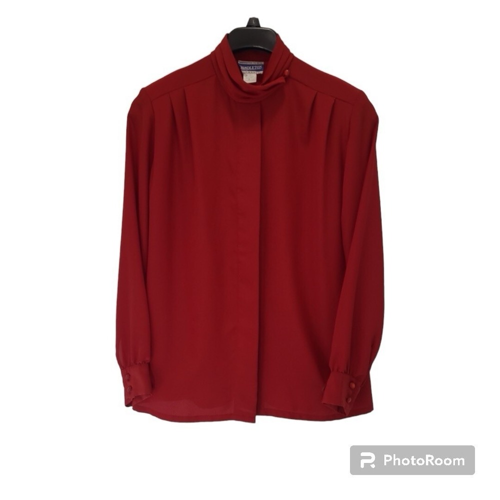 Pendleton Women's Mock Button Neck Button Down Vi… - image 7